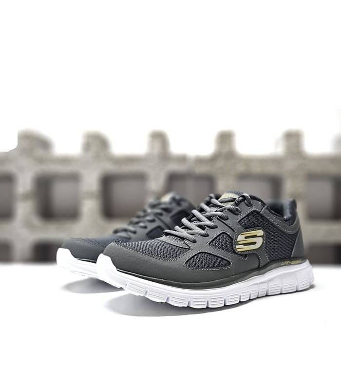 zapatillas skechers deportivas hombre gris burns agoura