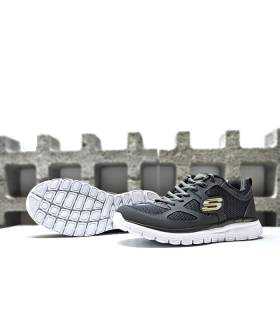 zapatillas skechers caminar frecuente gris, suela