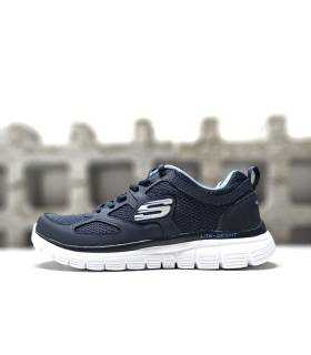 zapatillas skechers ligeras hombre azul