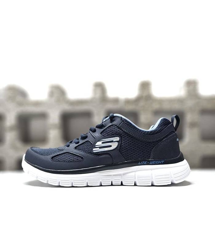 zapatillas skechers ligeras hombre azul