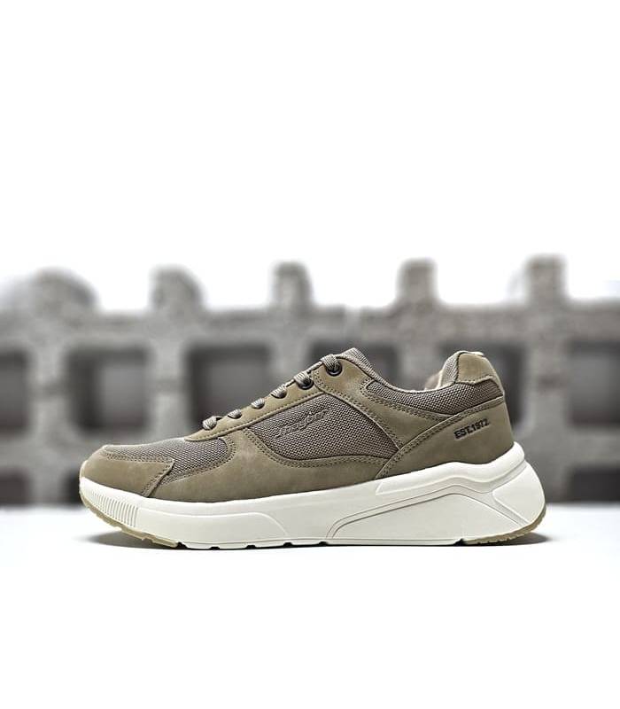 zapatillas jhayber ligeras hombre beige, perfil
