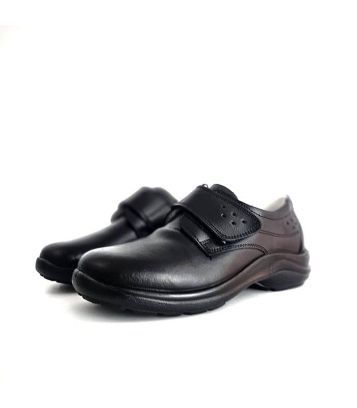 zapatos trabajo luisetti mujer piel negros