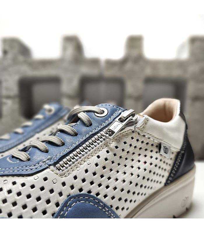 zapatos deportivos cremallera lateral Laura Azaña azul