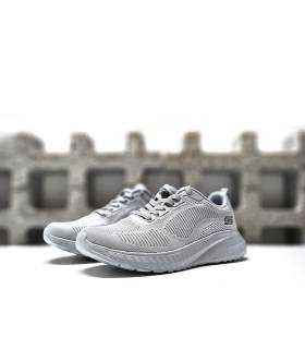 Skechers deportivos mujer Bobs Squad Chaos gris de rebajas