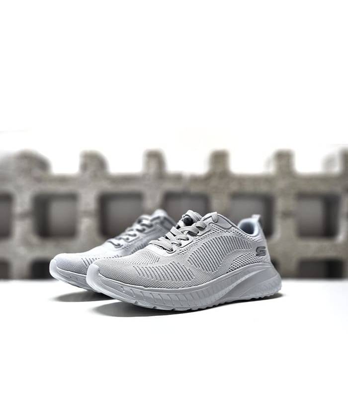Skechers deportivos mujer Bobs Squad Chaos gris de rebajas