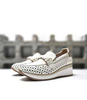 renature chika10 mocasines cuña mujer calados vista frontal