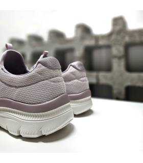 deportivas Skechers lila uso diario mujer