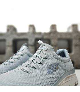 zapatillas Skechers Memory Foam verde azulado