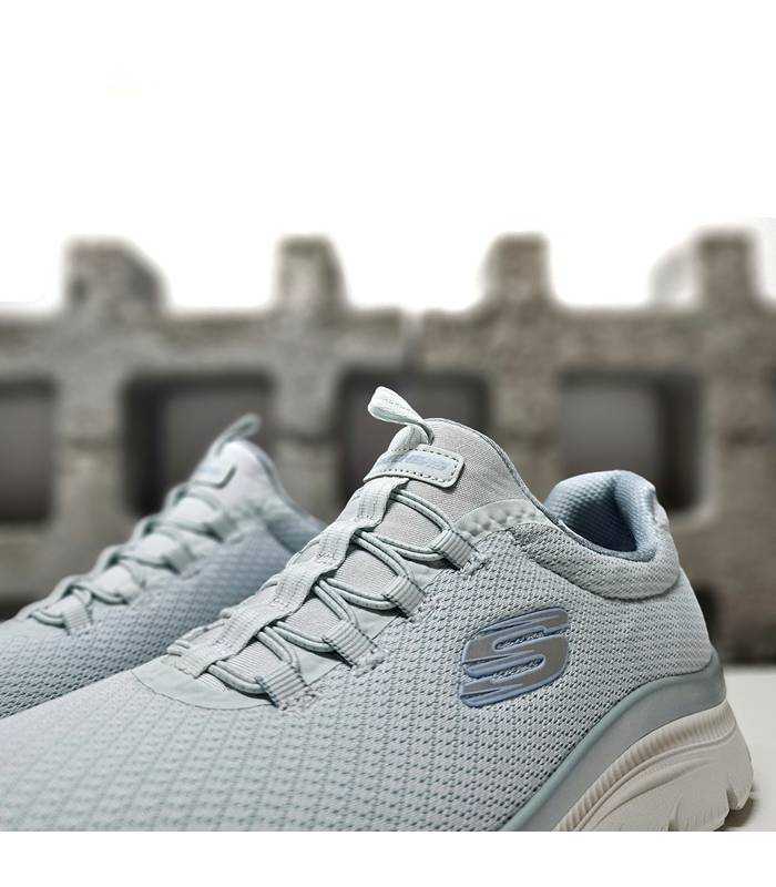 zapatillas Skechers Memory Foam verde azulado