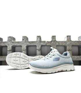 zapatillas Skechers transpirables verde agua