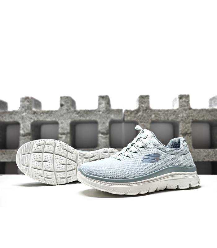 zapatillas Skechers transpirables verde agua