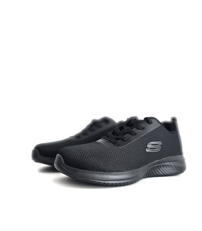 Skechers Work antideslizantes Daxtin negras vista frontal calzado laboral para hosteleria