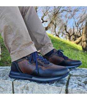 Zapatos deportivos hombre Zen marrones puestos