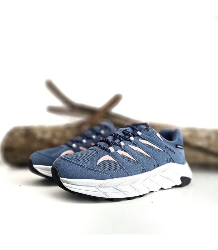 perfil completo zapatillas senderismo mujer Paredes azul