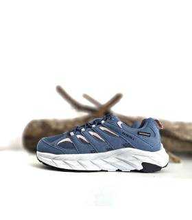 zapatillas trekking mujer Paredes Ribadavia azul waterproof lateral