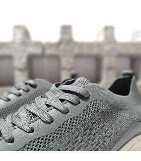 detalle tejido transpirable zapatillas deportivas hombre