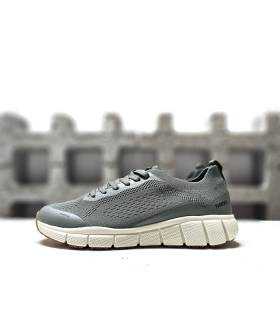 perfil lateral zapatillas deportivas hombre Viso verde