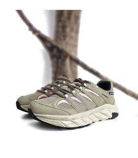 perfil completo zapatillas senderismo mujer Paredes beige
