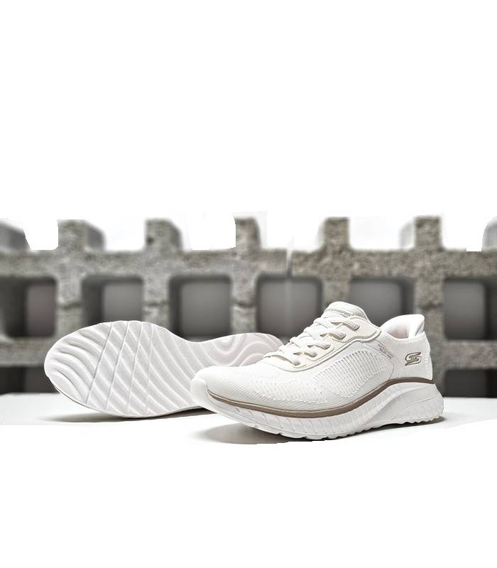 suela flexible Skechers blancas mujer