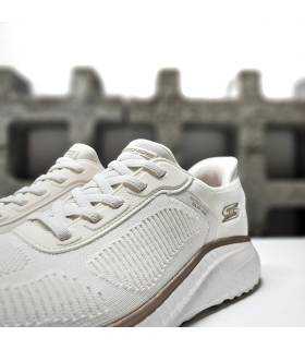detalle knit Skechers Slip-ins de zapatillas blancas
