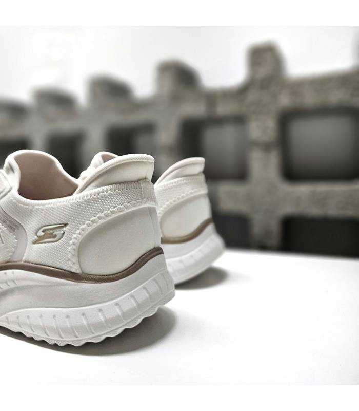 talón Heel Pillow Skechers de zapatillas blancas