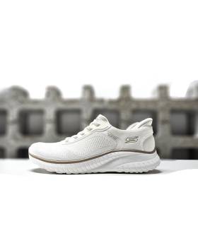 Skechers blancas mujer perfil