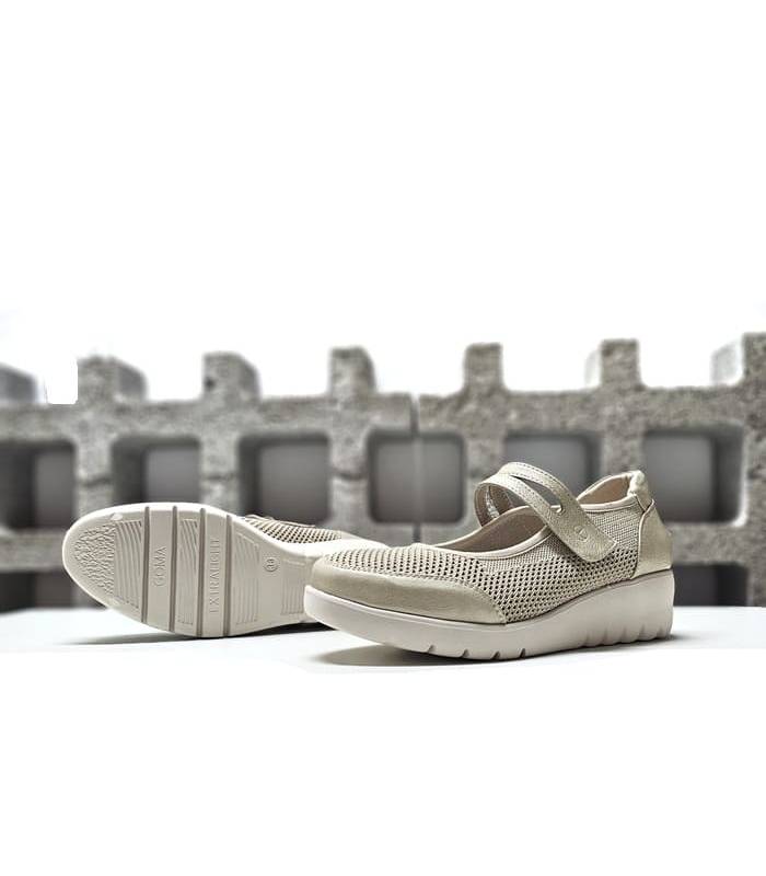 suela ligera flexible merceditas cuña 4 cm