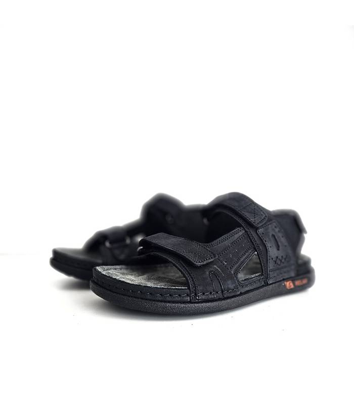 sandalias hombre Luisetti piel negras