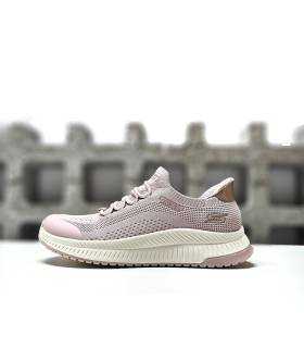 perfil lateral zapatillas rosas silp-ins de Skechers en rebajas