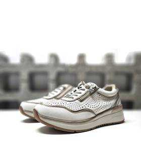 deportivas piel mujer verano beige