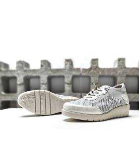 suela flexible gris plata mujer