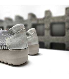 vista lateral zapatillas Treinta’s gris