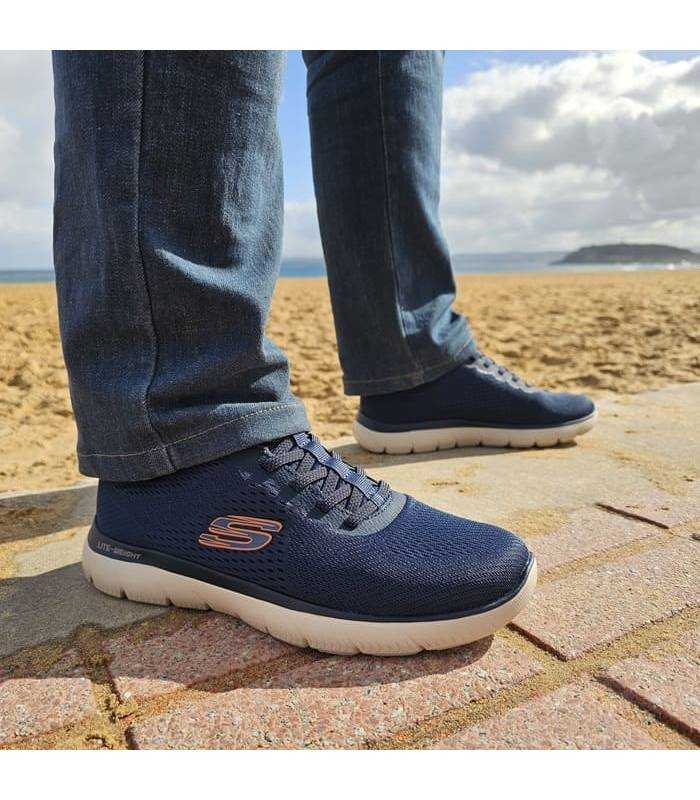 Skechers summits eckler hombre azules puestos