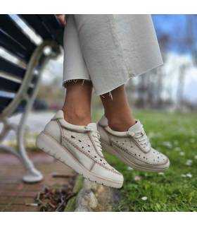 Zapatos Treintas hielo mujer piel cuña para verano puestos