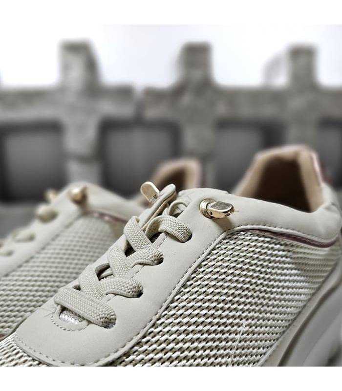 zapatillas cordones elásticos mujer Natural