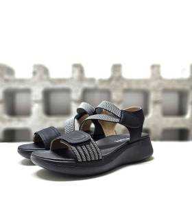 sandalias cómodas mujer Mysoft 24M362 negras
