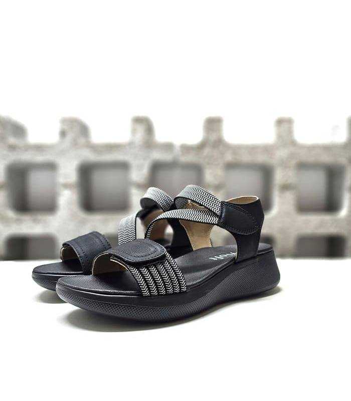 sandalias cómodas mujer Mysoft 24M362 negras