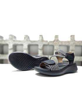sandalias negras ligeras mujer verano suela EVA