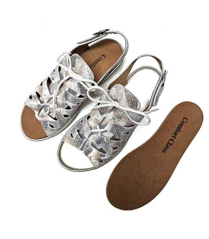 sandalias Comfort Class mujer plantilla extraíble tonos marrones