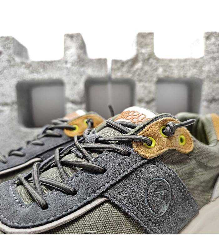 zapatillas hombre cordón elástico Coronel Tapiocca verdes