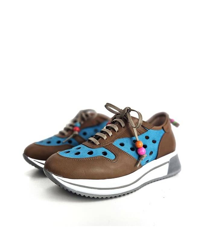 zapatos Nival mujer piel troquelada