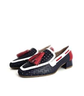 mocasines Nival mujer verano azul marino