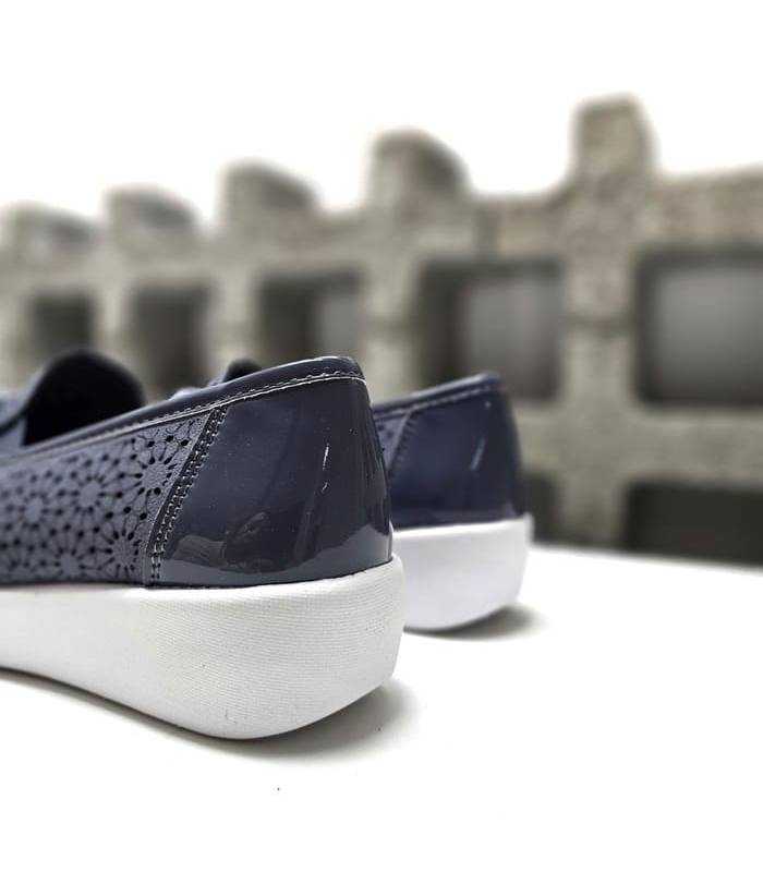Talón y acabado trasero zapatos Doctor Cutillas ligeros azules