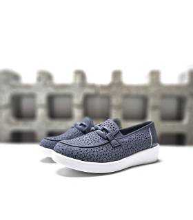Mocasines mujer ligeros Doctor Cutillas azules