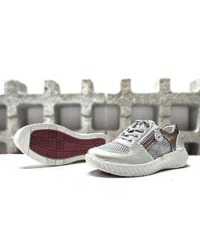 Zapatos deportivos ergonómicos mujer con cordones y suela ligera