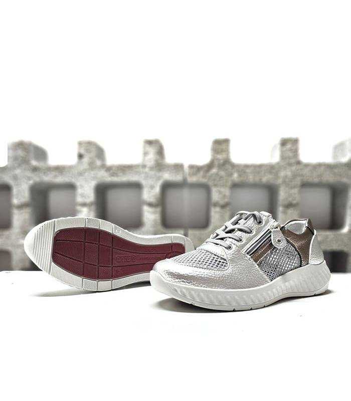Zapatos deportivos ergonómicos mujer con cordones y suela ligera