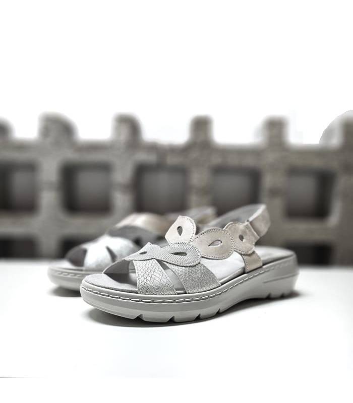 sandalias mujer cómodas cuña Suave Mit blanco