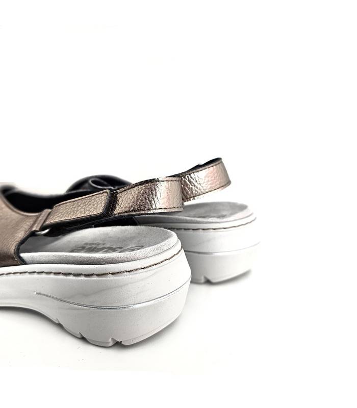 sandalias cuña ligera mujer vista trasera