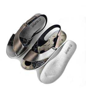 sandalias cuña ligera mujer vista superior