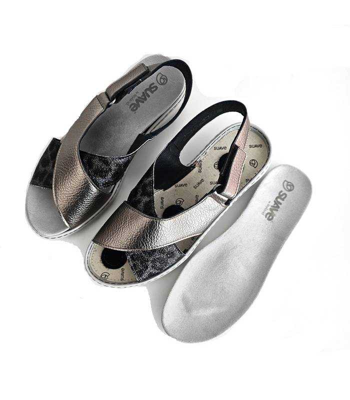 sandalias cuña ligera mujer vista superior